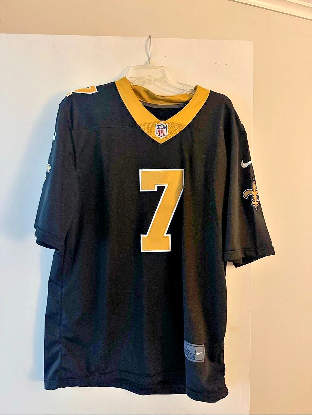 Nike New Orleans Saints Taysom Hill Nike Game Jersey Black & Gold Large